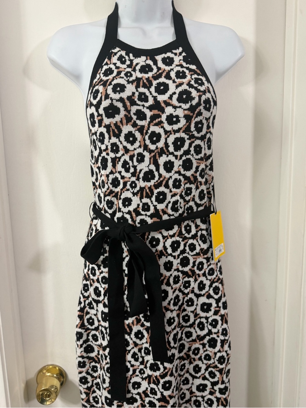 Diane Von Furstenberg for Target Black & White One-Shoulder Floral Midi Dress - Picture 6 of 7